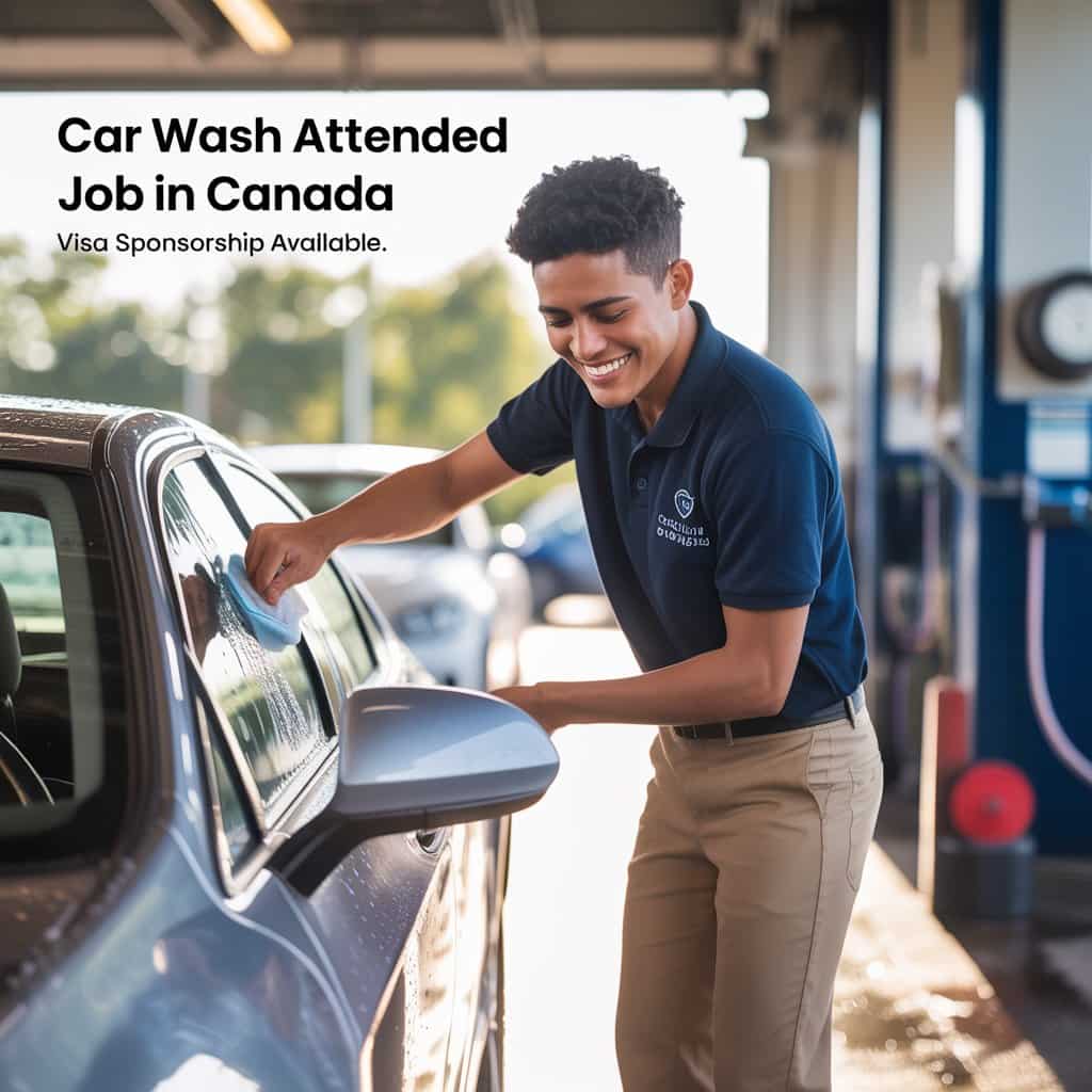 Car Wash Attended Job in Canada with Visa Sponsorship