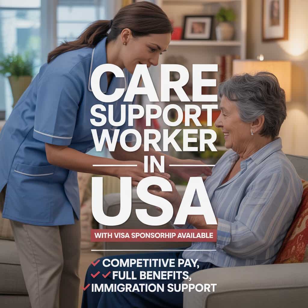 Care Support Worker Jobs in USA with Sponsorship