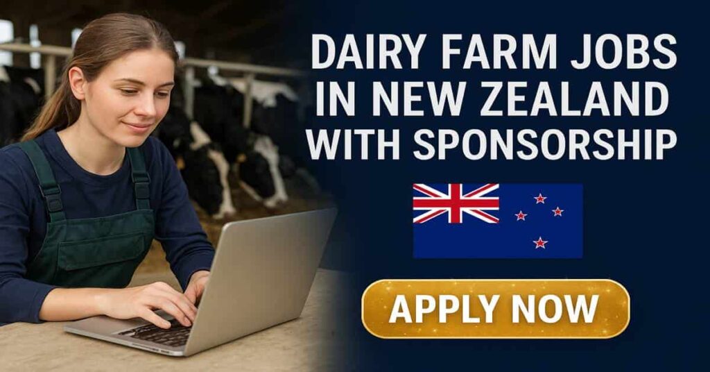 Dairy Farm Jobs in New Zealand with Sponsorship