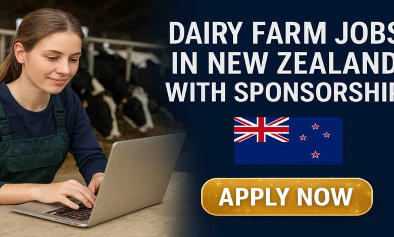 Dairy Farm Jobs in New Zealand with Sponsorship