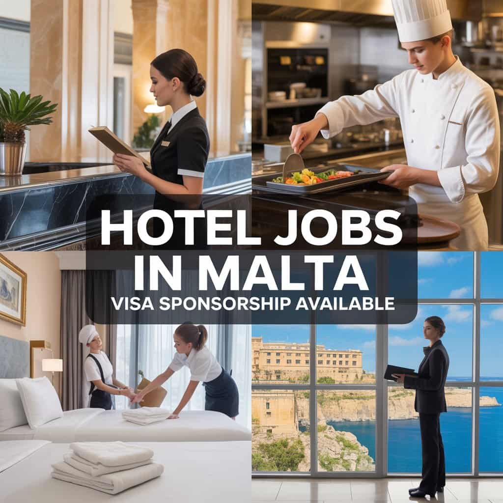 Hotel Jobs in Malta with Sponsorship