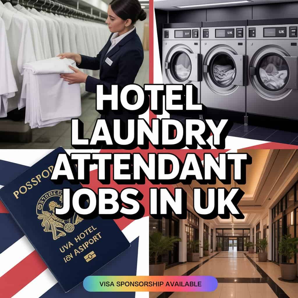 Hotel Laundry Attendant Jobs in UK with Visa
