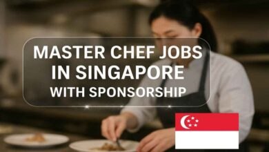 Master Chef Jobs in Singapore with Sponsorship