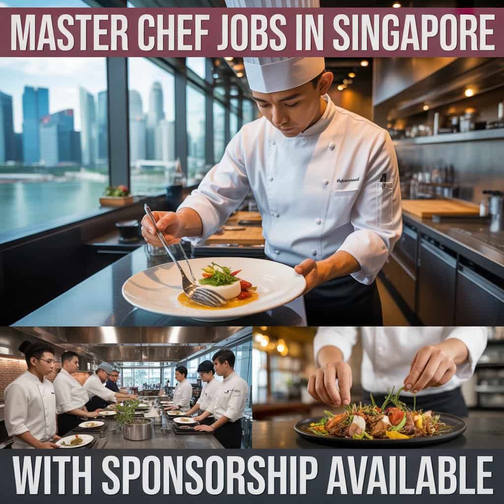 Master Chef Jobs in Singapore with Sponsorship
