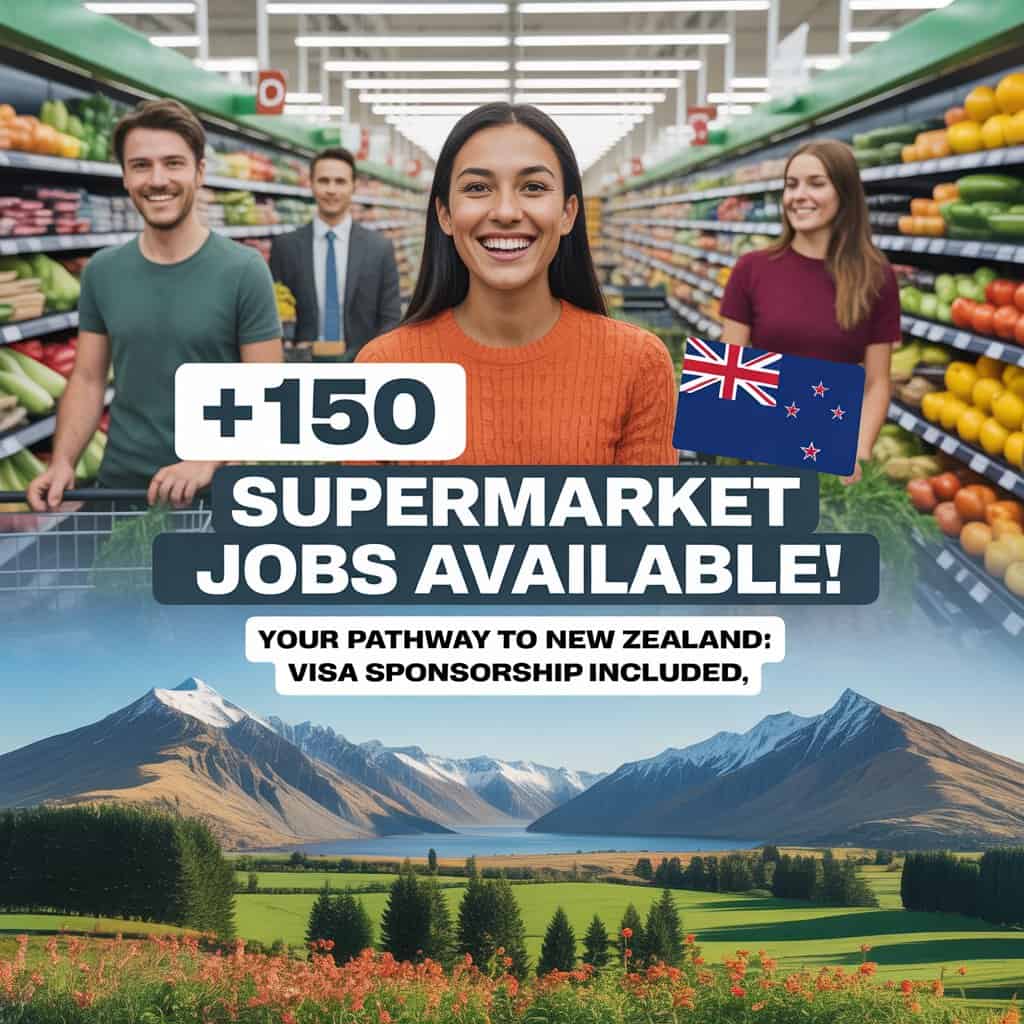 Supermarket Jobs in New Zealand with Visa Sponsorship
