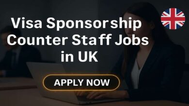 Visa Sponsorship Counter Staff Jobs in UK