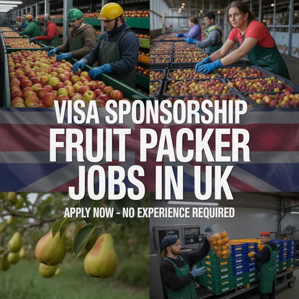 Visa Sponsorship Fruit Packer Jobs in UK