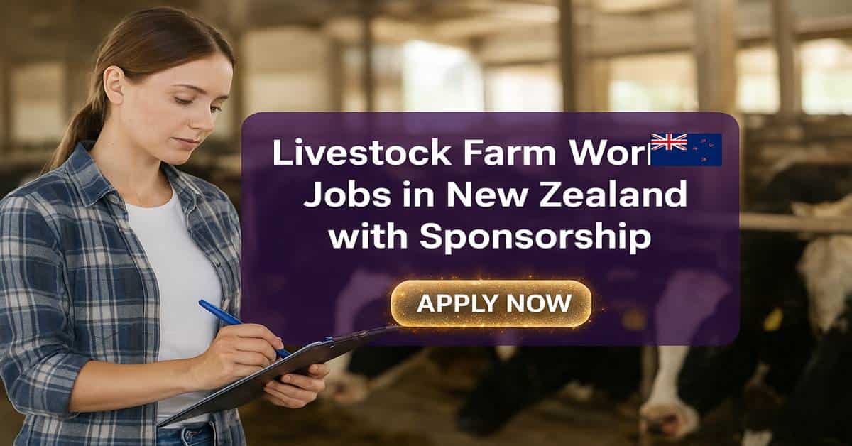 Livestock Farm Worker Jobs in New Zealand with Sponsorship