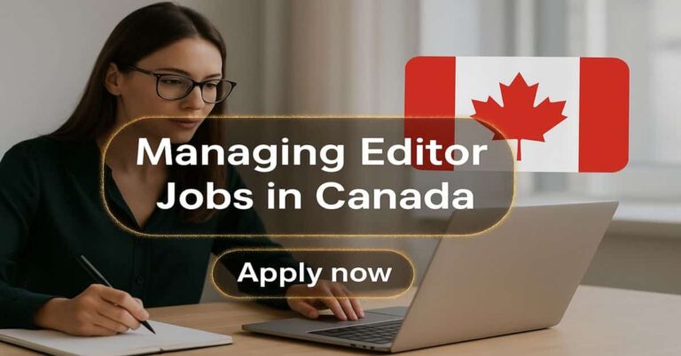 Managing Editor Jobs in Canada