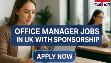 Office Manager Jobs in UK with Sponsorship