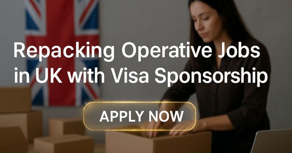 Repacking Operative Jobs in UK with Visa Sponsorship