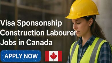 Visa Sponsorship Construction Labourer Jobs in Canada